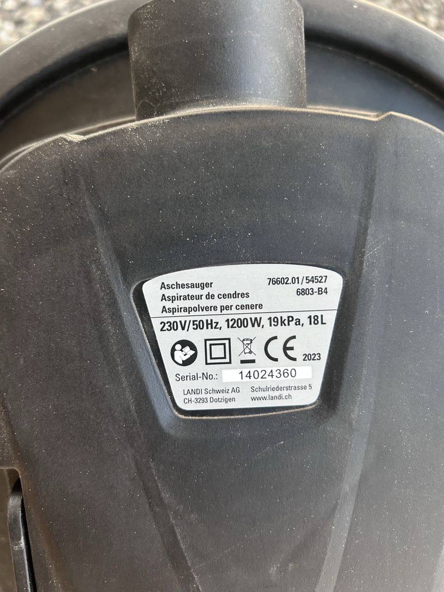 Tutte le macchine: Aschesauger mit Motor 1200 W – Usato da Halten venduto da rissle 2