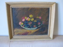 Stilleben Gemalt Und Signiert Sehr Schön