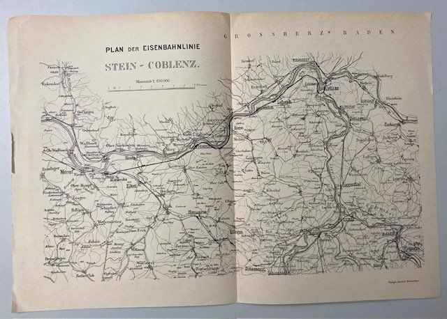 Cartine & Atlanti: Plan der Eisenbahnlinie Stein - Koblenz – Usato da Luzern venduto da Kartenansicht