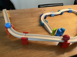 Bunte Holzkugelbahn 30-teilig
