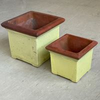 2er Set Pflanzentöpfe hellgrün