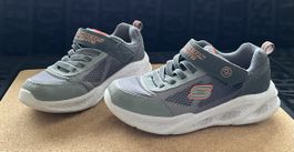 Kinder Turnschuhe Skechers S-Lights grau Grösse 32