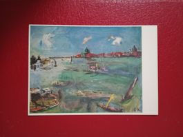 AK Kunst Oskar Kokoschka "Venedig, Boote an der Dogana"