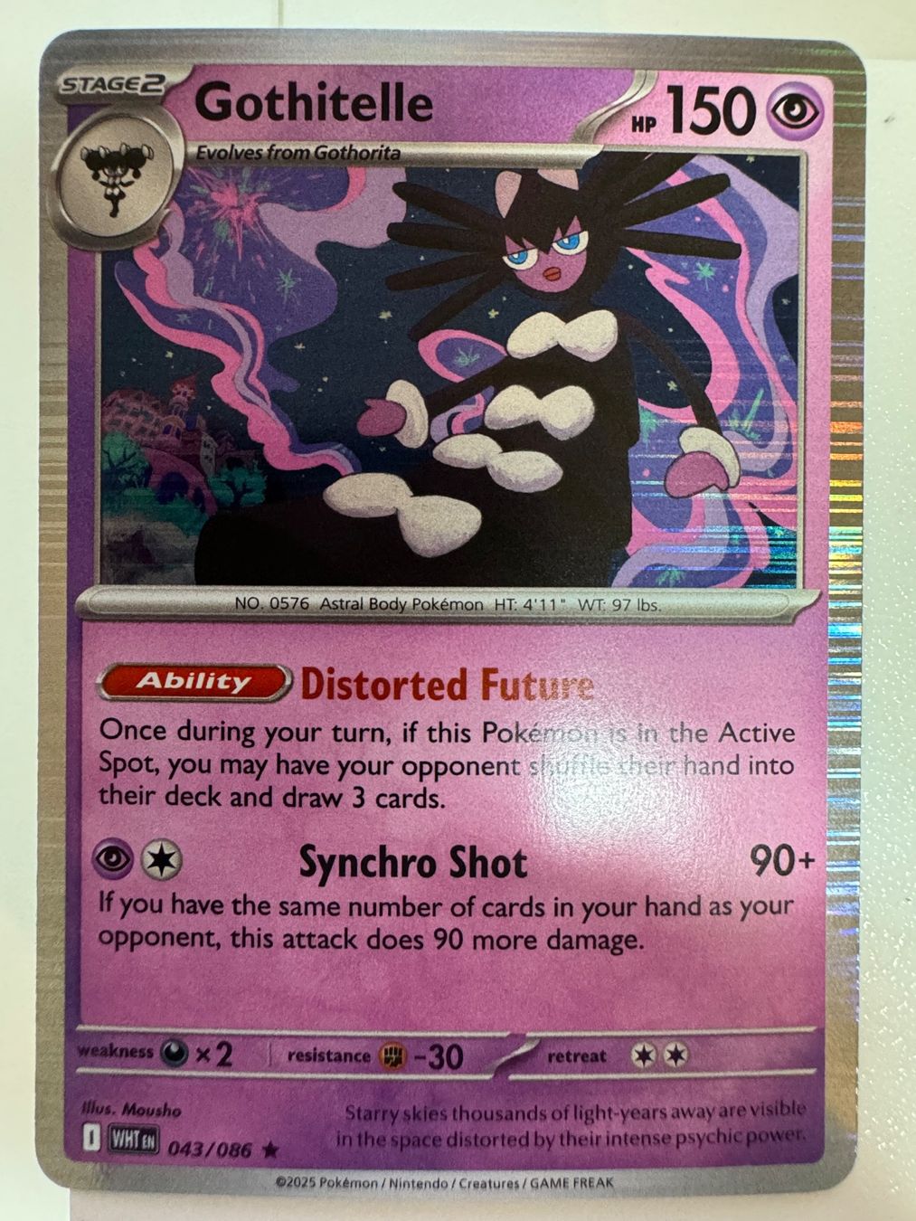 Pokémon Sammelbilder & Trading cards: Gothitelle | Reverse Holo | 043/086 | White Flare – Neu (gemäss Beschreibung) aus Bassersdorf von ero_9zp9