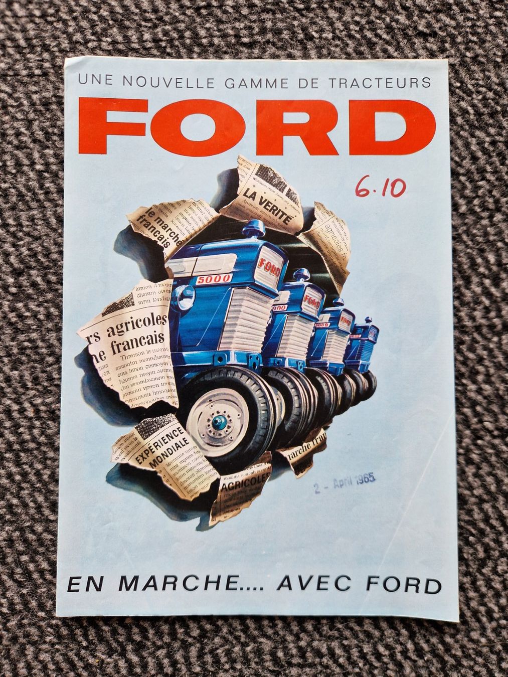 Ford Traktoren: Original Prospekt Ford Traktoren Programm französisch – Gebraucht aus Dürnten von Bachtel84