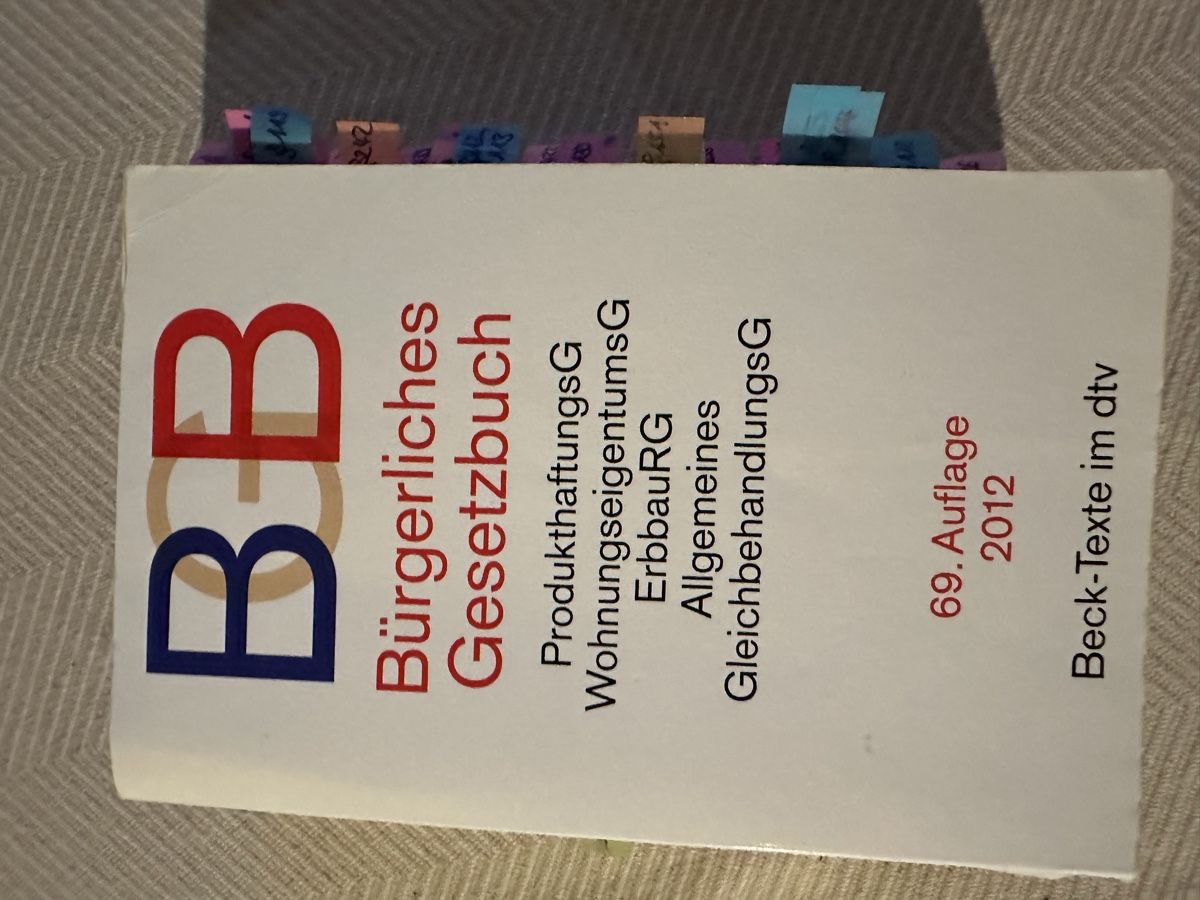 Bücher: German Civil Code & Labor Laws Book Set 2012 – Gebraucht aus Zürich von car_68nt 3