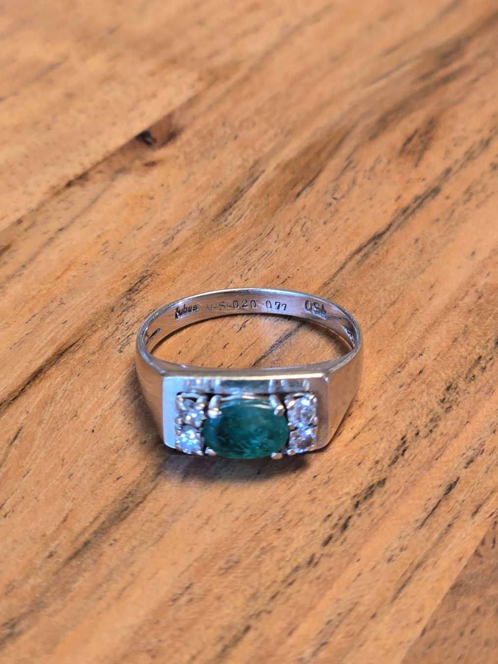 Ringe: Smaragd-Brillanten Ring Herren – Gebraucht aus Forch von phi_2nzz