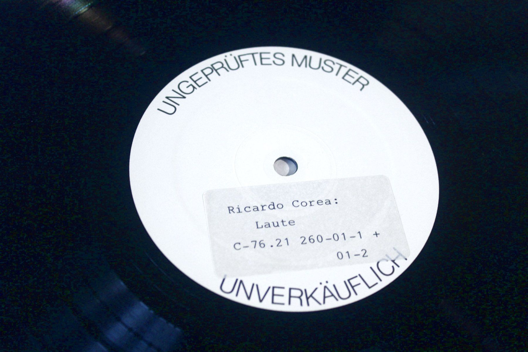 Schallplatten: RICARDO CORRERA, Laute, Unverkäufliche Testpressung, M- – Gebraucht aus Bern von kultiges 3