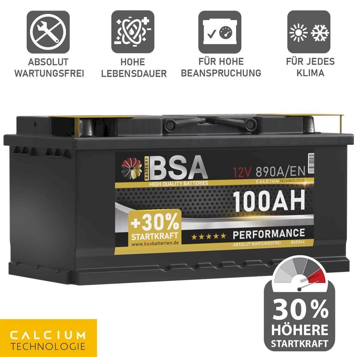 Batterie: BSA Autobatterie 12V 100Ah – Nuovo e nell'imballaggio originale da Bottighofen venduto da zaap 1