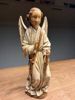 Antiker Engel, Kunstguss, handkol. Ca. 29 cm