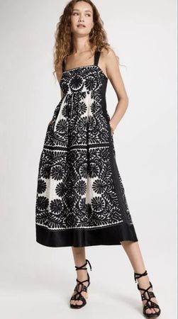 Ulla Johnson Maxikleid mit Stickerei, Grösse S, neuwertig!