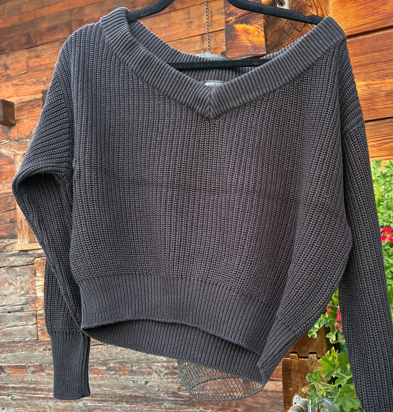 Maglioni & Felpe: Pull crop noir – Usato da Sierre venduto da fio_zy87