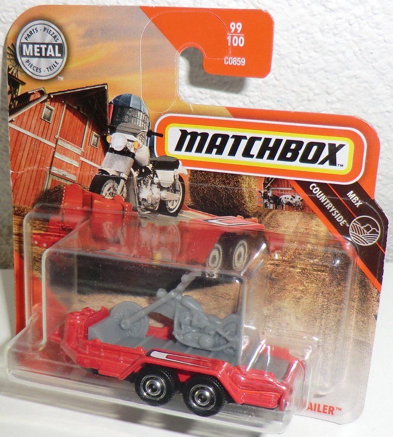 Matchbox Modellini d'auto: Matchbox MBX Cycle Trailer Nummer 99 Super Cool ! – Nuovo e nell'imballaggio originale da Kreuzlingen venduto da JefN.