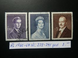 FL 1960-64 Nr. 339-341 gestempelt
