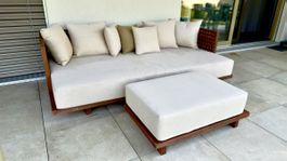 Outdoor Liege-Loung (Holz, Livique)