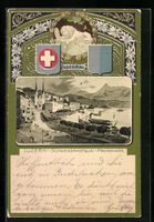 Litho Luzern, Schweizerhofquai-Promenade