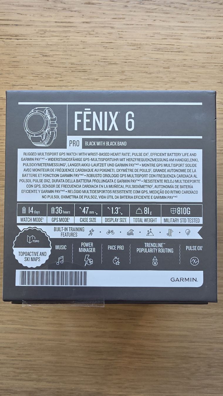 Garmin Smartwatch: Garmin Fenix 6 PRO  – Usato da Schwerzenbach venduto da Ojaeger 3