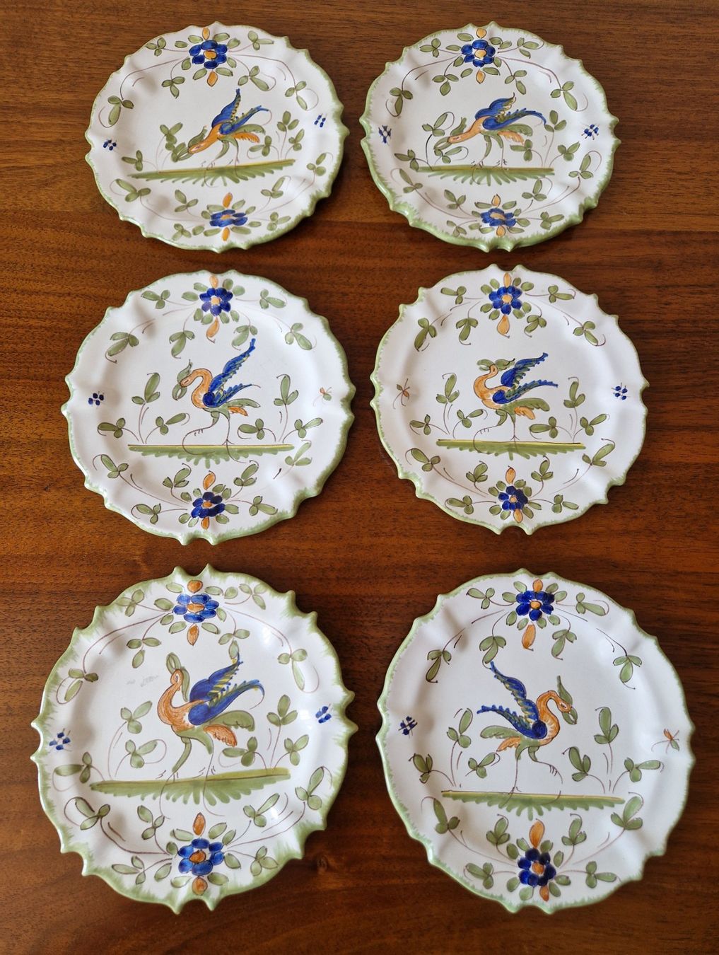 Set di piatti: Teller Set Keramik Handbemalt – Nuovo (secondo la descrizione) da Bern venduto da Antikbatik 7