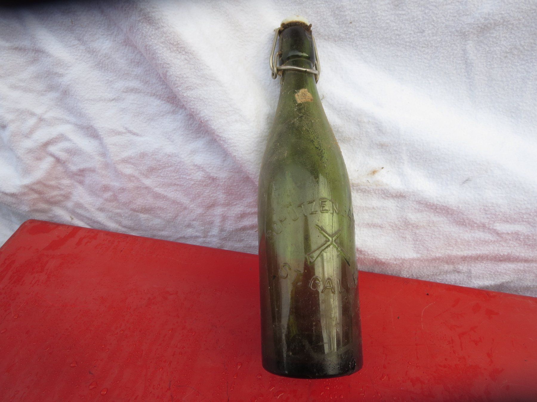 Bicchieri, Caraffe & Bottiglie: Bierflasche Schützengarten St.Gallen  1936 – Usato da Wolfhalden venduto da Quiria68