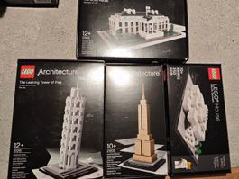 Lego Architecture, 4er Set, 21002,21006, 21015, 4000010