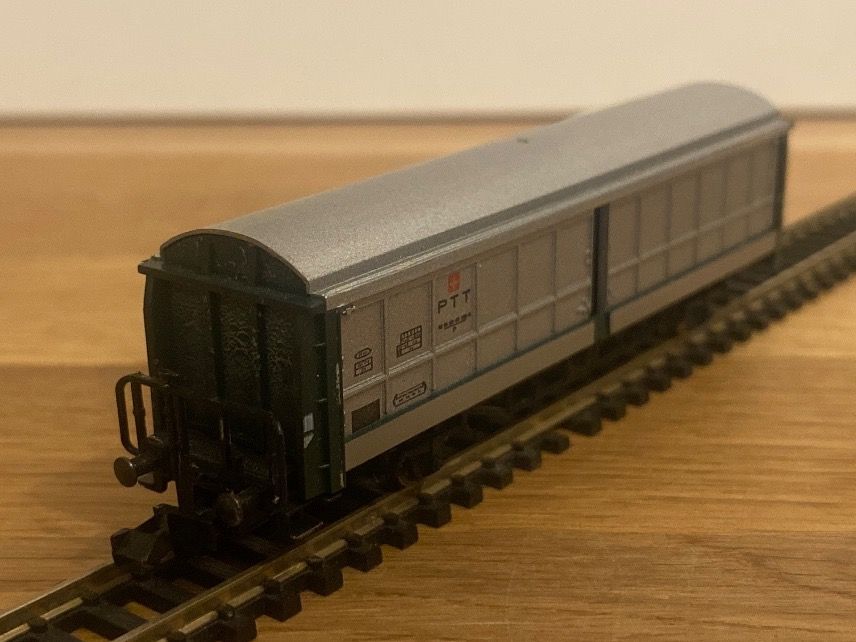 Fleischmann Modellini di ferrovie: Fleischmann 8336 SBB Schiebewandwagen "PTT" – Nuovo (secondo la descrizione) da Schlierbach venduto da Look8 2