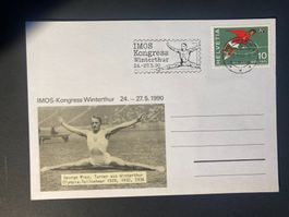 Schweiz 1990 Sonderkarte+Stempel IMOS Kongress Winterthur