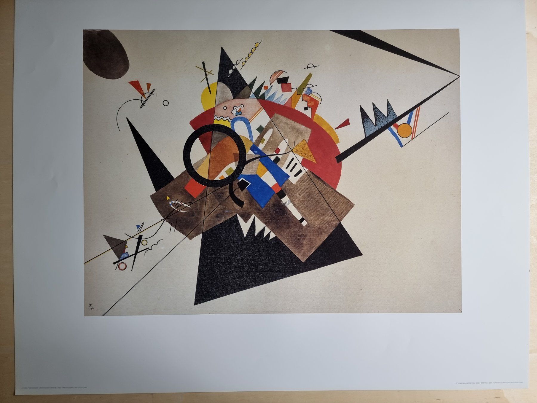 Foto & Immagini: WASSILY KANDINSKY KUNSTDRUCK GRÖSSE 90X70CM – Usato da Gersau venduto da grafik-kunst 4