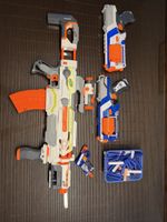 Nerf-Sammlung: Modulus, 2x Strongarm, Jolt, Magazin & Pfeile
