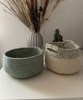 Lot paniers crochetés handmade
