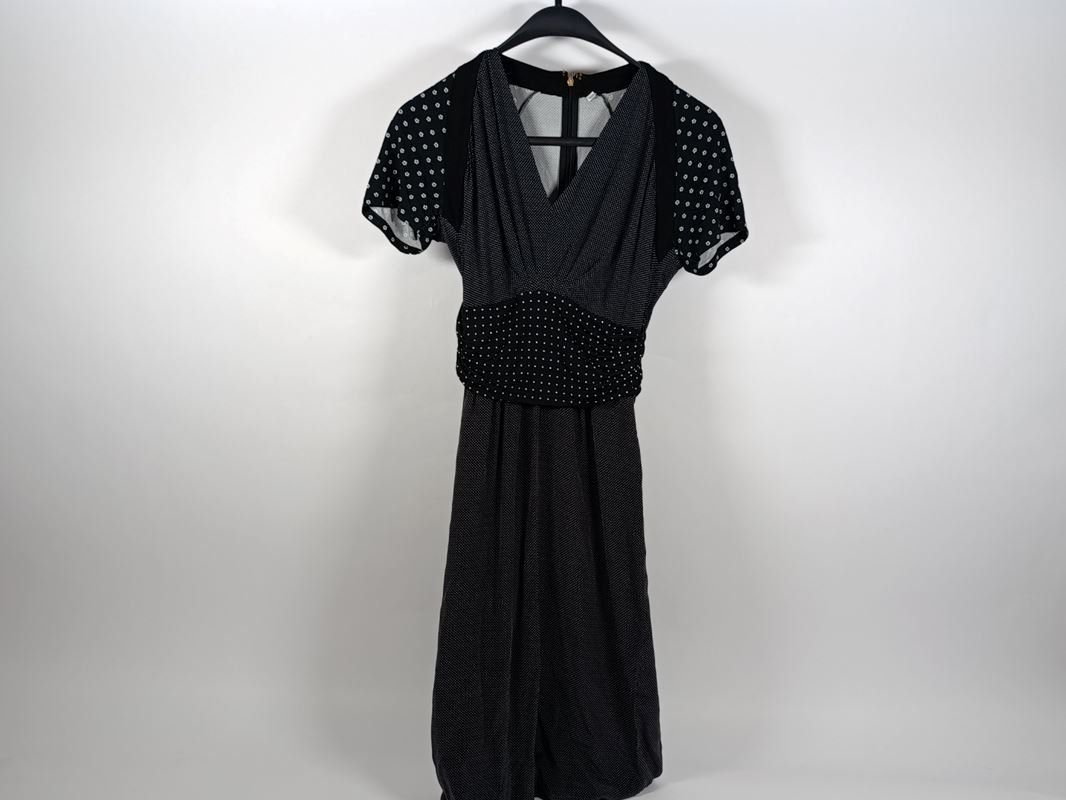 Max Mara Vestiti: MAX MARA robe noir à pois blancs – Usato da Thielle venduto da Plusvalue_Neuchatel