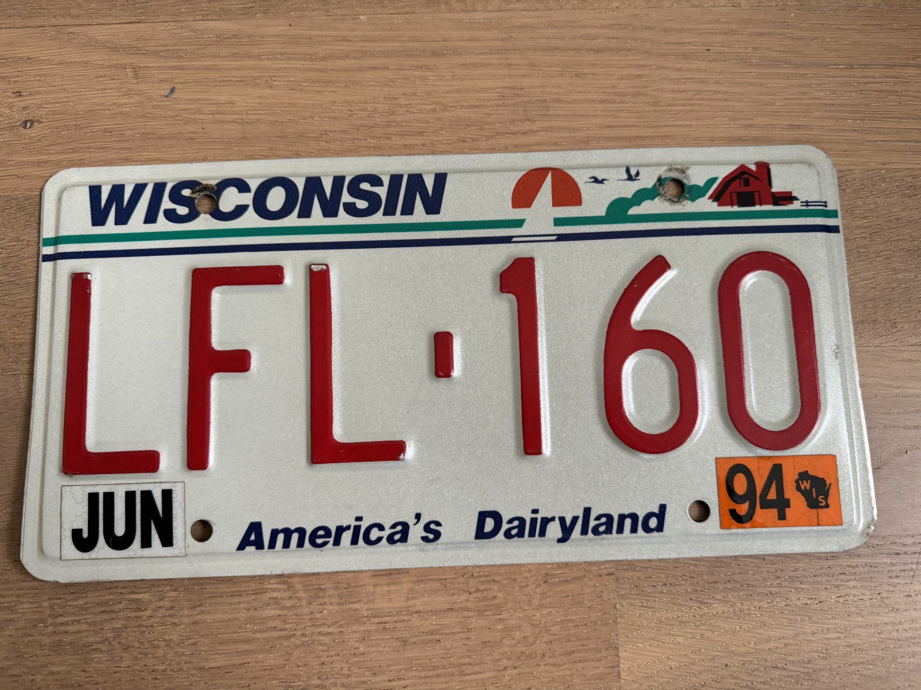 Schilder: Autokennzeichen Nummerschild Wisconsin USA – Gebraucht aus Greifensee von Siviez