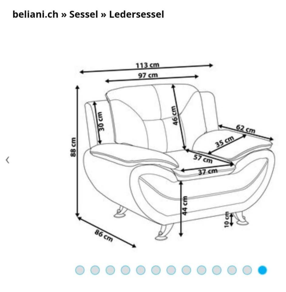 Fauteuils: Gebrauchter hochwertiger Designer-Leders – D'occasion à Buchs SG par sem_vd5r 1