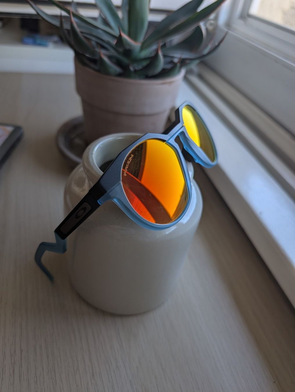 Oakley Lunettes & Verres: Oakley HSTN blue frame and orange lenses – D'occasion à Zürich par den_wg6w 1