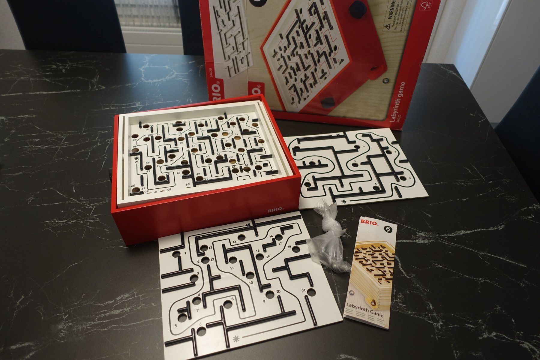 Brio Giochi: Brio Labyrinth Game ab 6 Jahren mit 3 Spielplatten – Usato da Belp venduto da Mazarron58