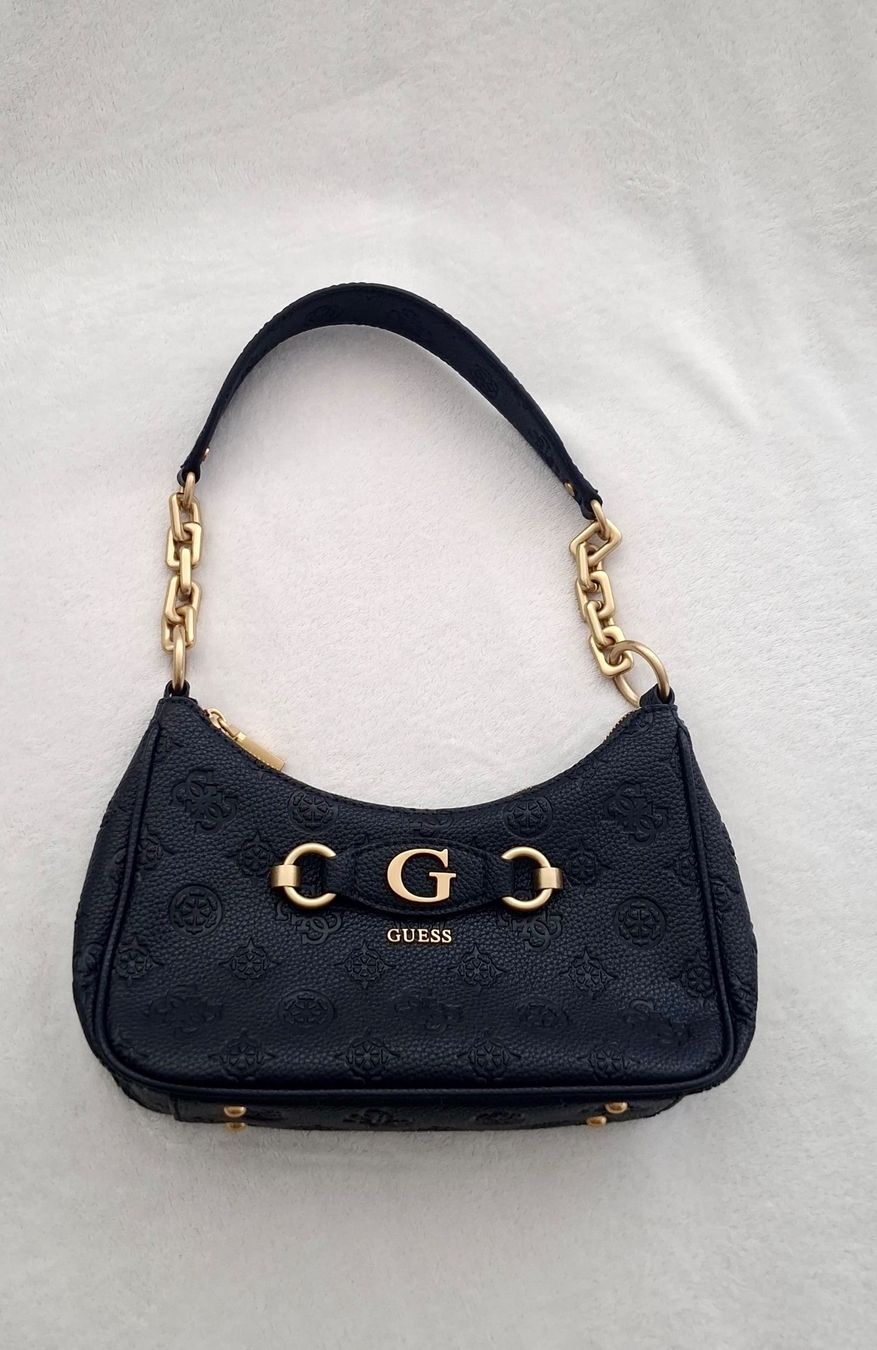 Guess Borse da donna: GUESS - Izzy Peony Top Zip Shoulder Bag Black – Nuovo (secondo la descrizione) da Glattpark(Opfikon) venduto da Stevoooo 1