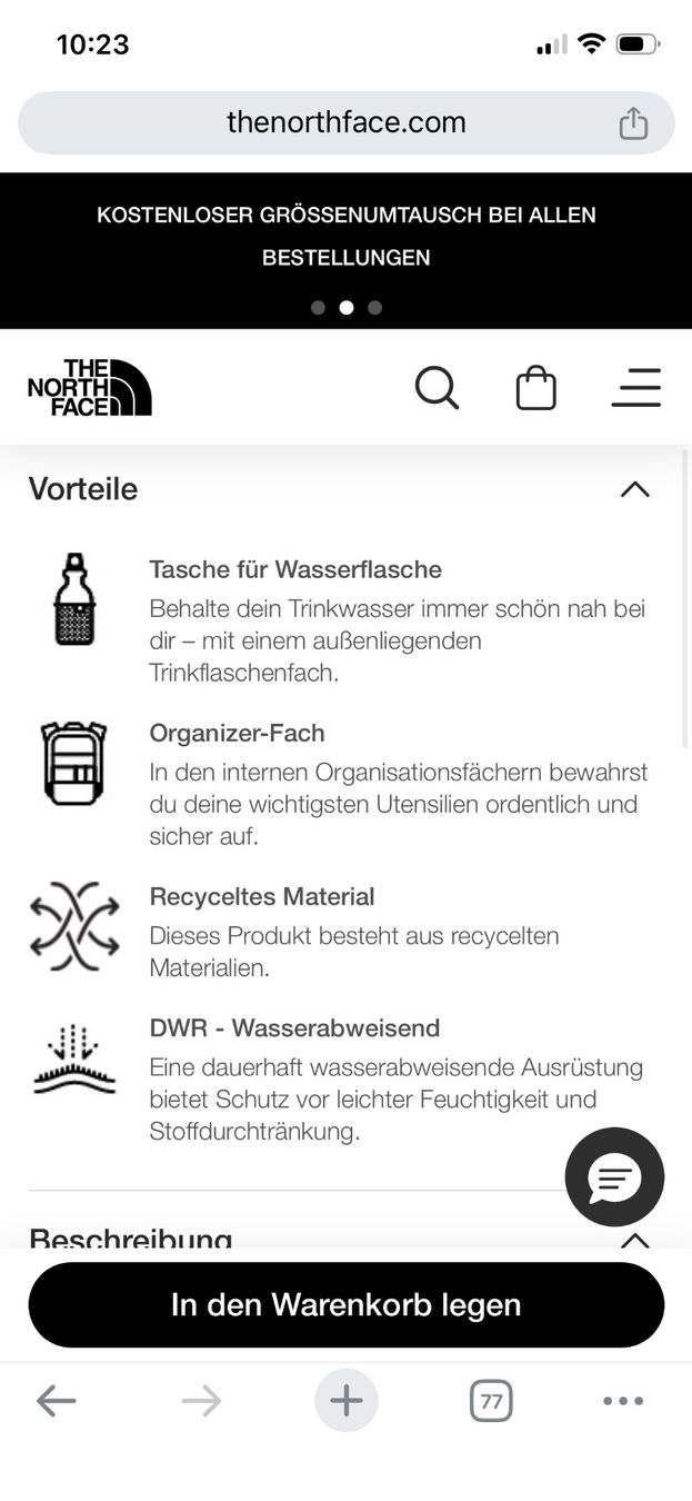 North Face Rucksäcke: The North Face Basin 36 Wanderrucksack – Gebraucht aus Mettmenstetten von lennia_g 9