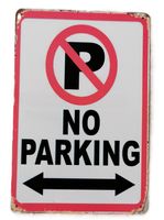 NO PARKING - Blechschild  (neu/OVP)
