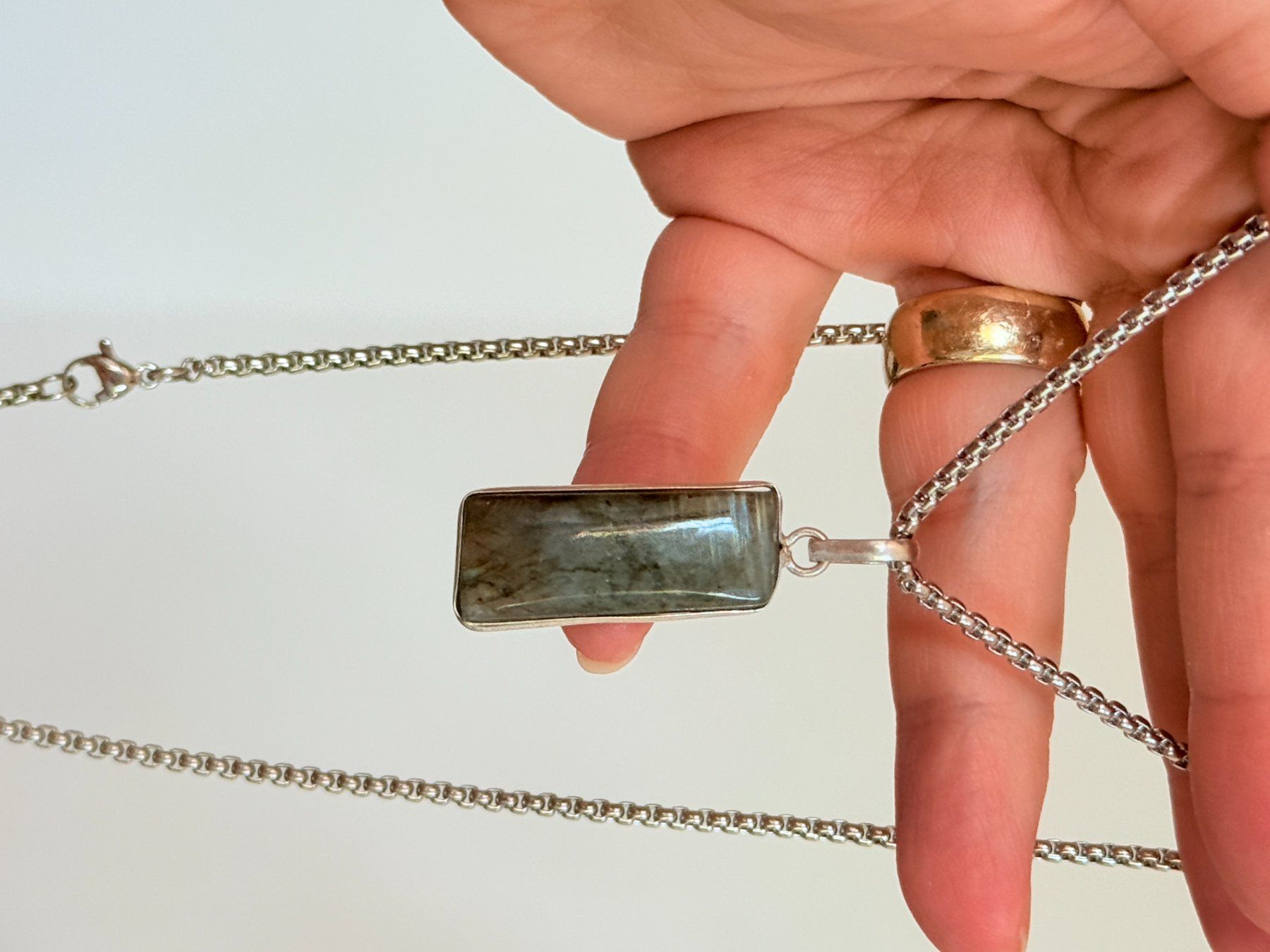 Catenine: Collier avec Labradorite – Nuovo e nell'imballaggio originale da Genève venduto da AWWA 9