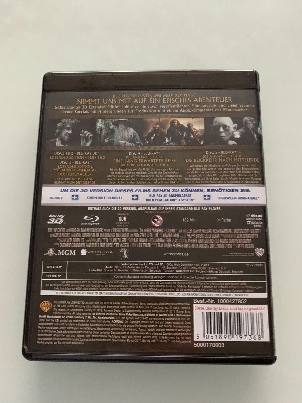 Tutti i DVDs: blu Ray der hobbit 3D – Usato da Goldach venduto da ztp 2