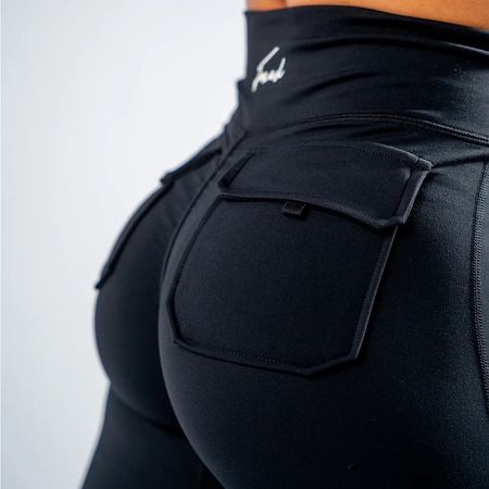 Leggings Cargo Foxed schwarz Grösse S neu