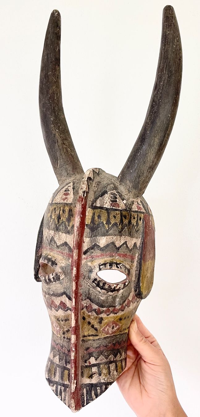 Skulpturen & Statuen: Rarität wunderschöne alte Maske der Bwa Burkina Faso 50 cm – Defekt aus Rüthi (Rheintal) von Kunsthaus777 2