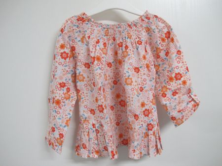 Bluse / Krempelbluse Gr. 98/104 von Vertbaudet