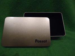 VW Passat Metalldose Original Aufbewahrungsbox, Vintage