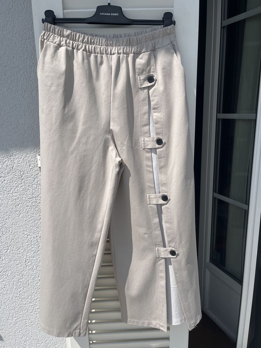 Pantaloni: Pantalon SUN SUN Beige Coton/Nylon, Taille Élastique, – Nuovo (secondo la descrizione) da St-Sulpice VD venduto da Twin5
