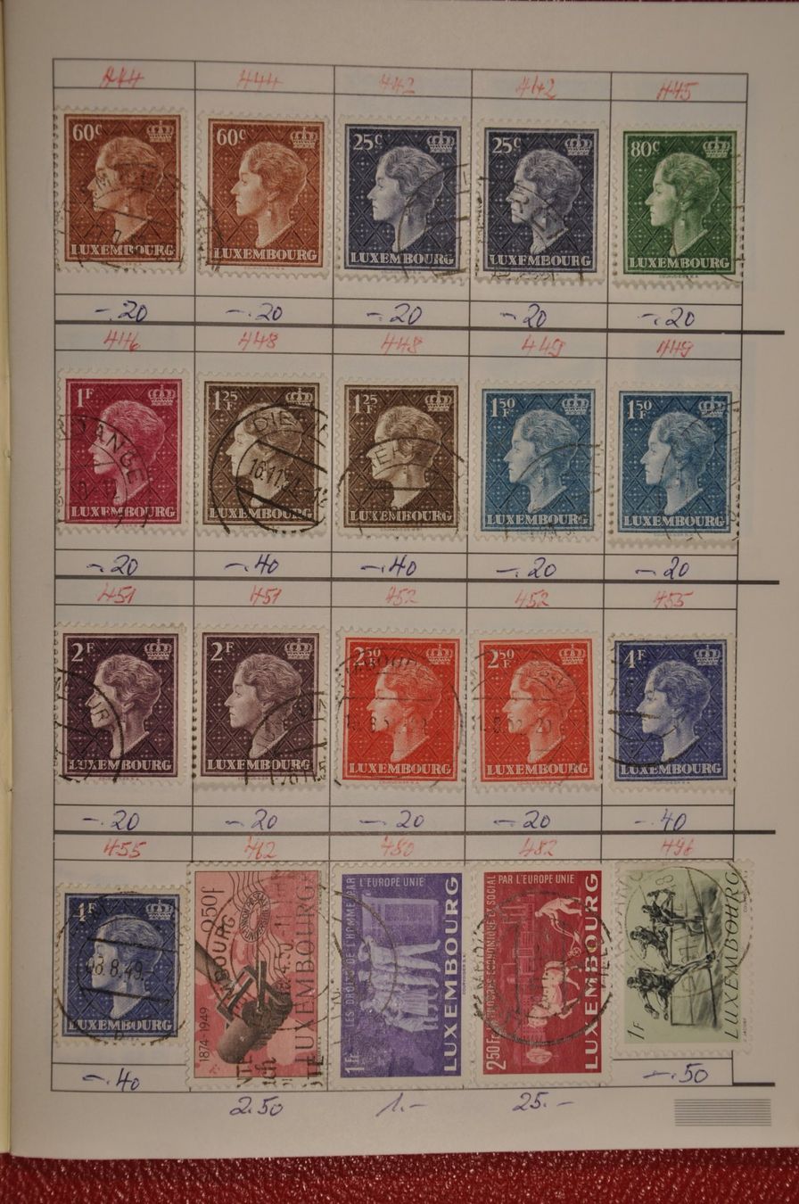 Alle Briefmarken: Luxemburg Rundsendeheft schöne Werte – Gebraucht aus Wolfhalden von Zinauktion