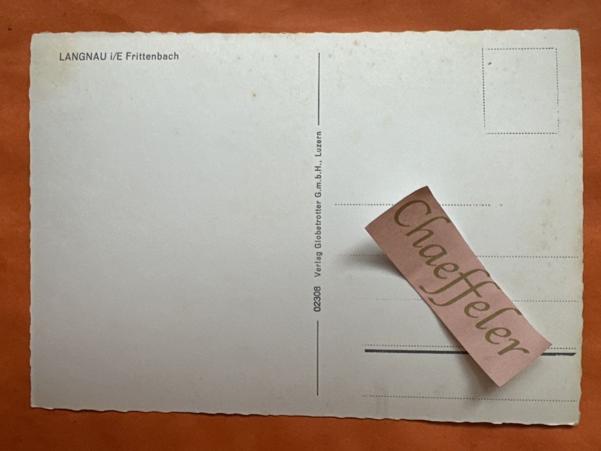 Cartes postales: Langnau i/E  Frittenbach – D'occasion à Zürich par Chaeffeler 1