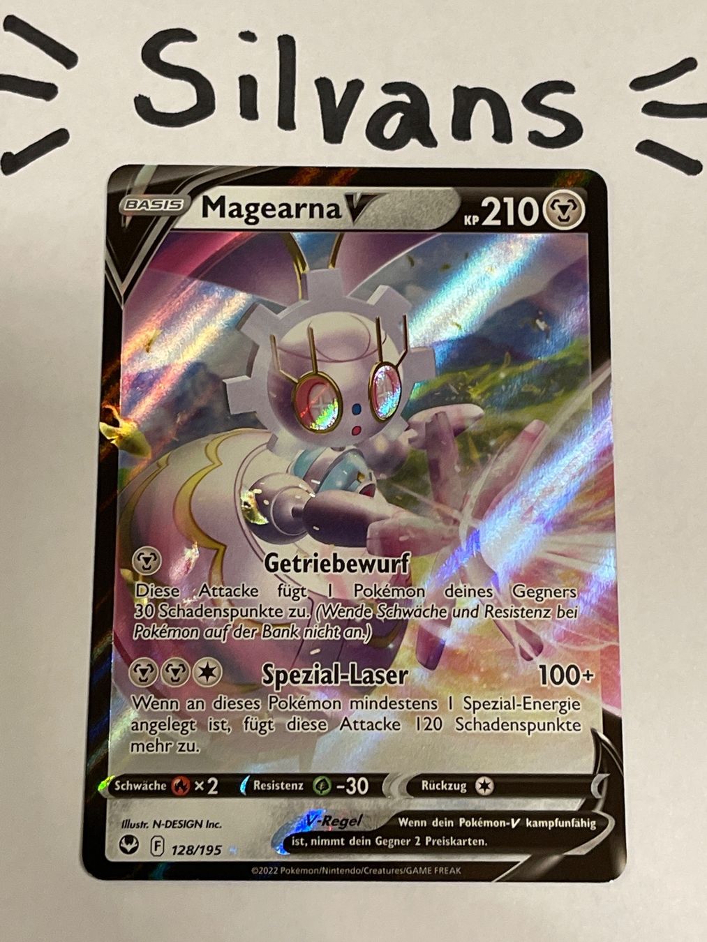 Pokémon Cartes à collectionner: Magearna V 128/195 Silberne Sturmwinde Silver Tempest DE – Neuf (Voir description) à Wil SG par Silvans