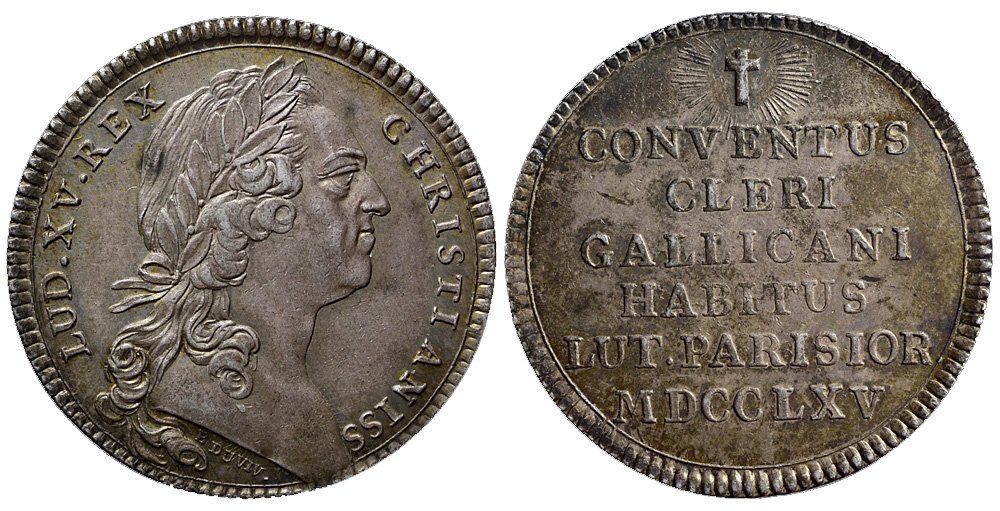 Medaglie: Frankreich, Jeton 1765, CONVENTUS – Usato da Chiasso venduto da Novamarketing