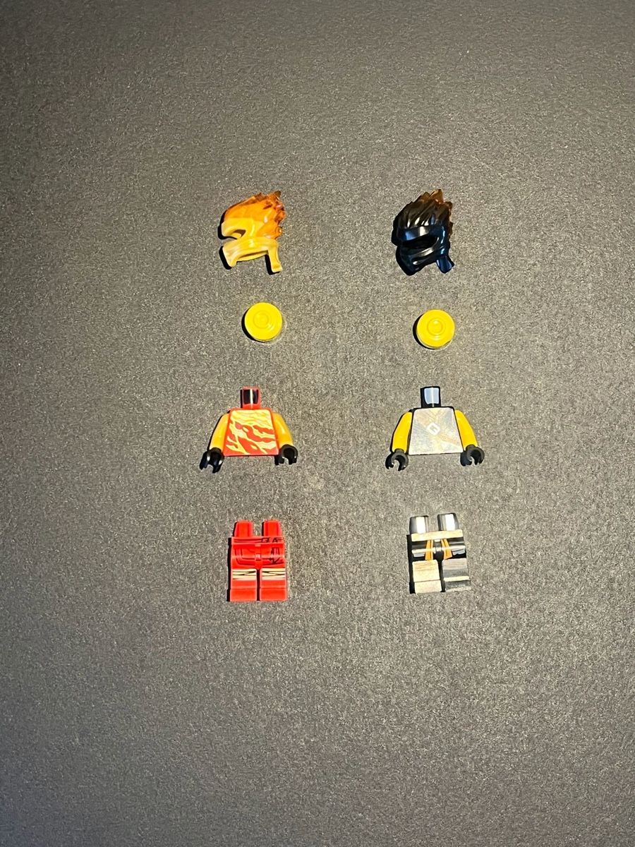 Lego Statuette: Lego Ninjago Figuren Kai & Cole  – Usato da winterthur venduto da tritra23 1