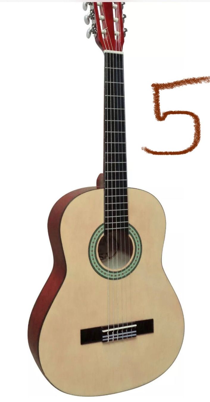 Strumenti musicali: +3/4 KONZERTGITARRE SET STIMMGERÄT TASCHE – Nuovo e nell'imballaggio originale da Amriswil venduto da JaJa-Express 5